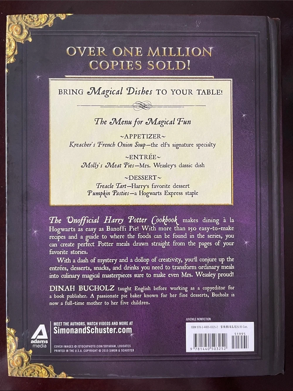The Unofficial Harry Potter Cookbook — Purple Cover by Dinah Bucholz